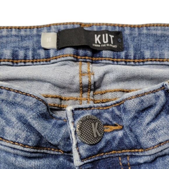 Kut From The Kloth Jeans Size 10 W31"L30" Catherine Boyfriend Jeans Stretch Blue - Picture 8 of 9